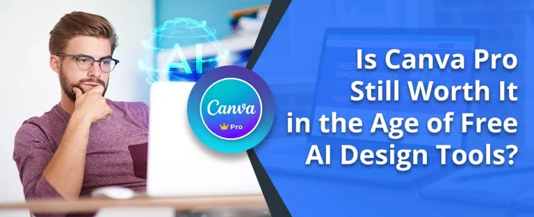 Comparison of Canva Pro and free AI design tools showing features like templates, AI image generation, brand kits, and workflow tools in 2026