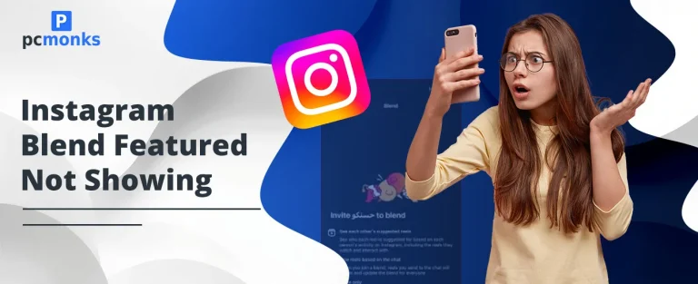 Smartphone showing Instagram Blend feature not working error with troubleshooting icons.