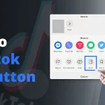 Infographic showing where to find the TikTok Stitch button in the share menu 2026