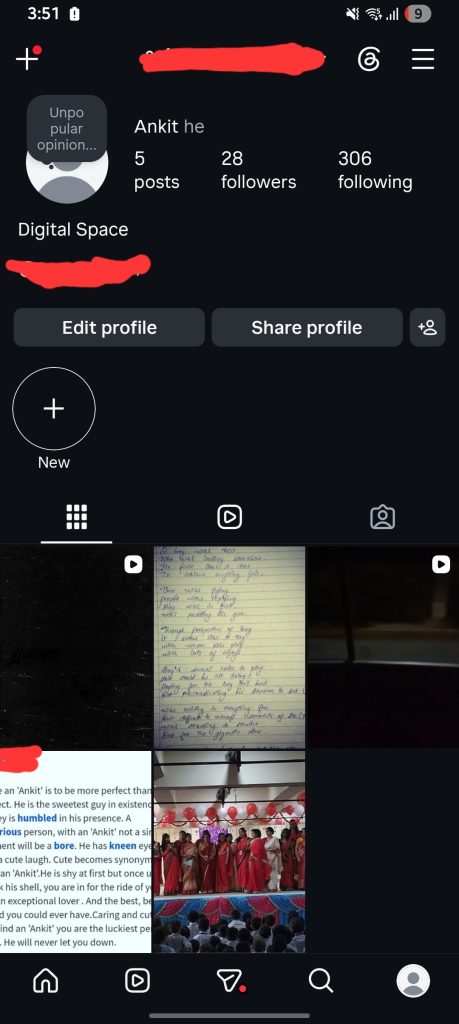 Step 1 to reset Instagram suggestion algorithm: Accessing content preferences from the user profile settings.