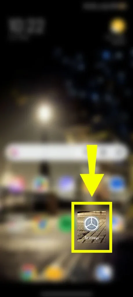 Opening the Android system Settings menu to begin the process of clearing app data for Instagram.