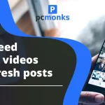 A smartphone displaying the Instagram app next to text explaining why the Instagram feed shows old videos instead of fresh posts