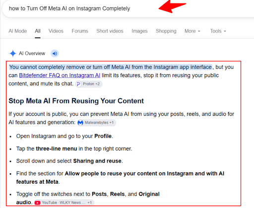 Can You Completely Turn Off Meta AI on Instagram