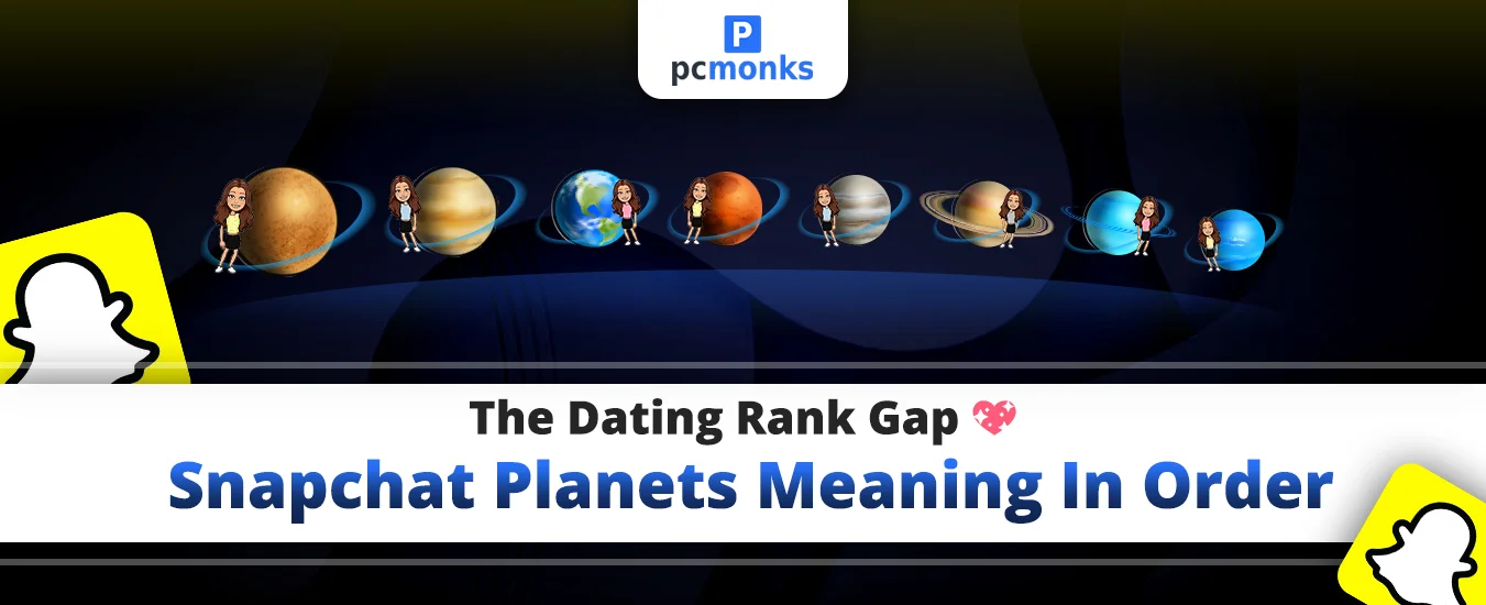 The Snapchat Friend Solar System displaying the 8 planets used to rank best friends on a user profile.