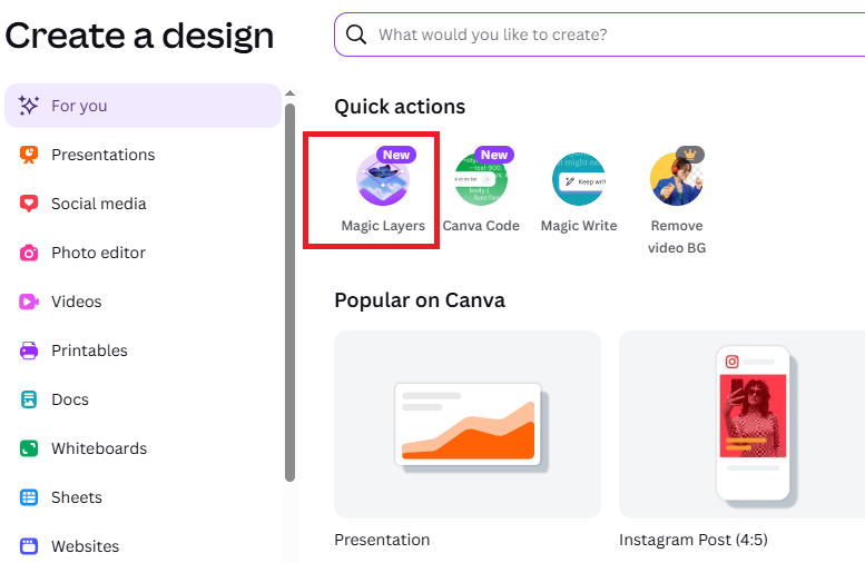 how to use canva magic layer step 3