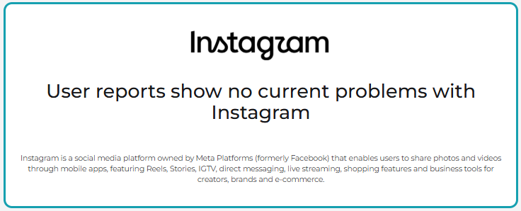 instagram downdetector status