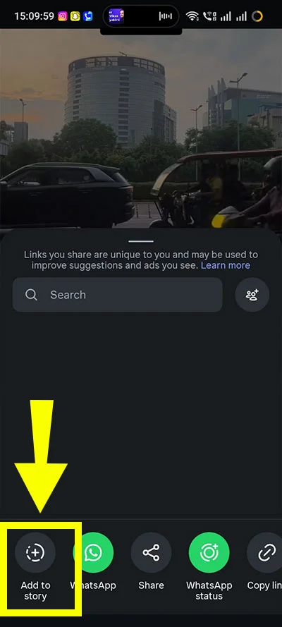 They choose Add to story.